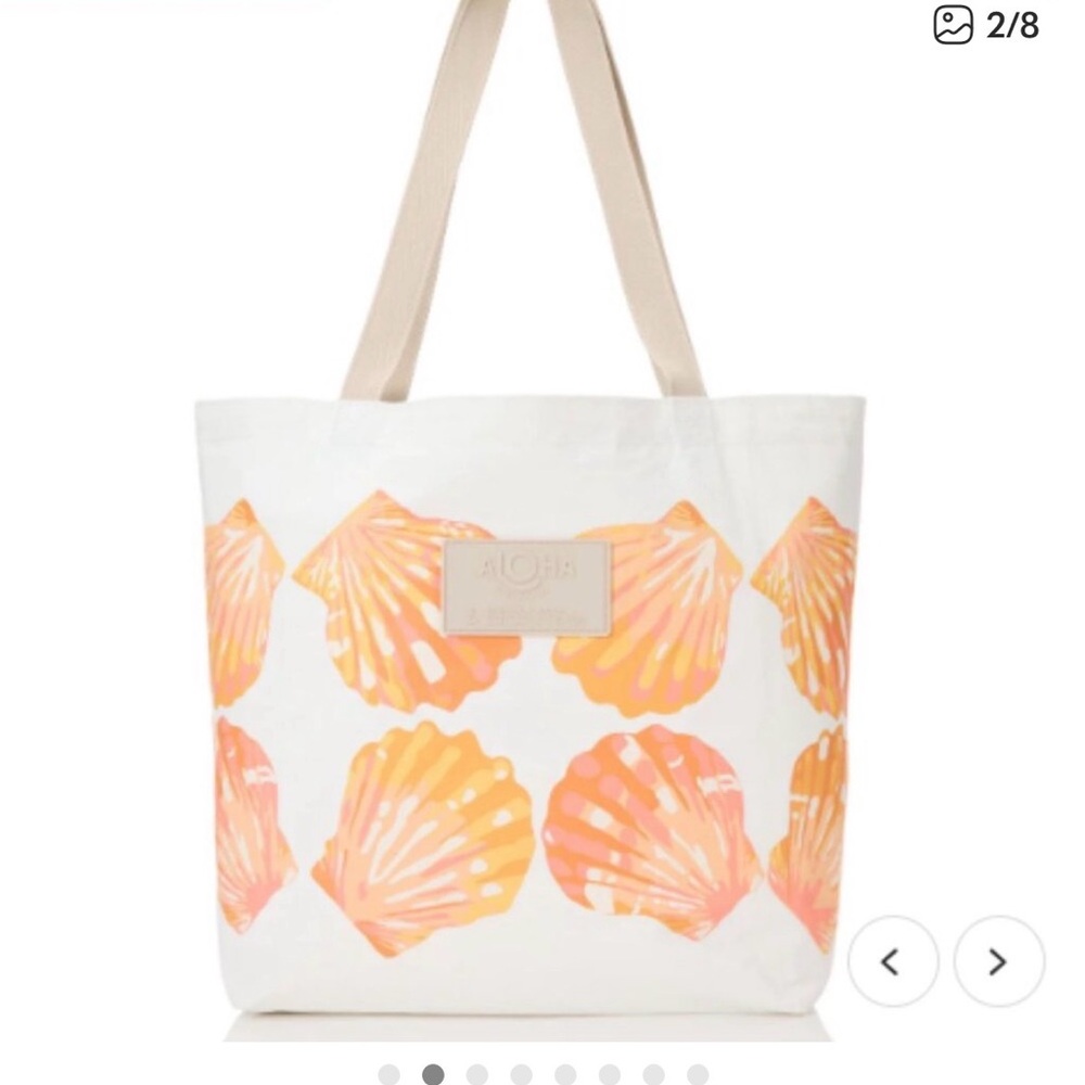 NWT ALOHA Collection Sunrise Shell Tote Bag